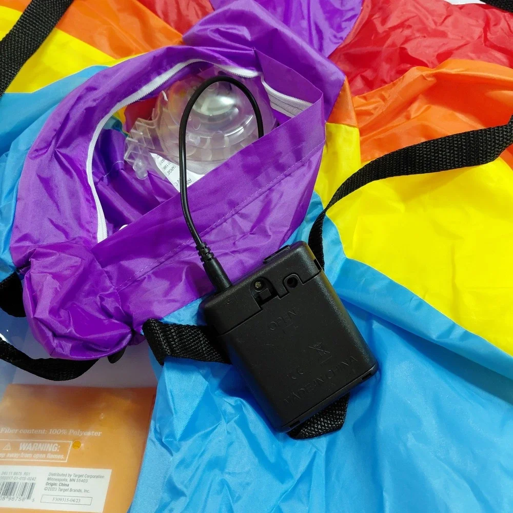 Costume Kids Ages 8 + Inflatable‎ Rainbow Butterfly Wings 42